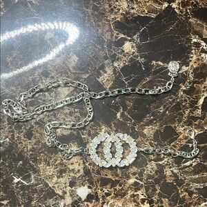 Elegant Silver Women's Chain Belt